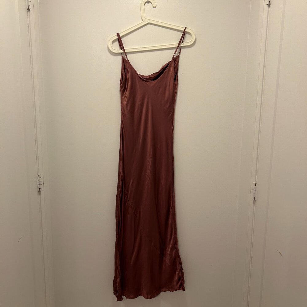 Park & Fifth Waldorf Dress Mauve Satin